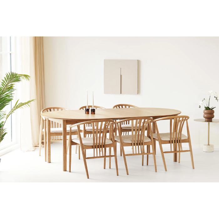BUNDABERG kitchen table and AGUSTIN chair set (Oak) BUNDABERG kitchen table and AGUSTIN chair set (Oak)